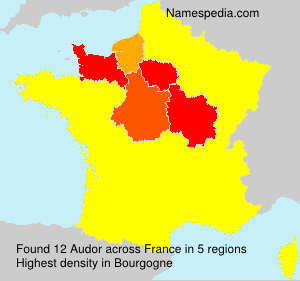 Surname Audor in France Surname Audor in France