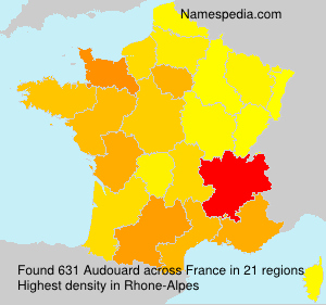 Surname Audouard in France Surname Audouard in France