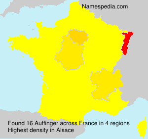 Surname Auffinger in France Surname Auffinger in France