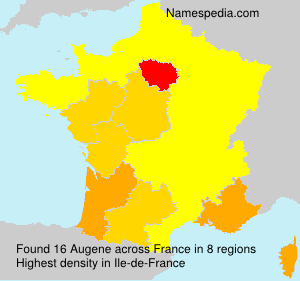 Surname Augene in France Surname Augene in France