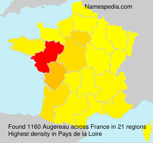 Surname Augereau in France Surname Augereau in France