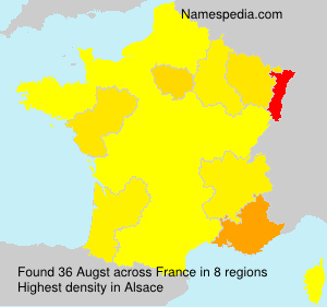 Surname Augst in France Surname Augst in France