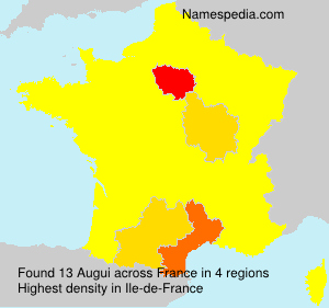Surname Augui in France Surname Augui in France