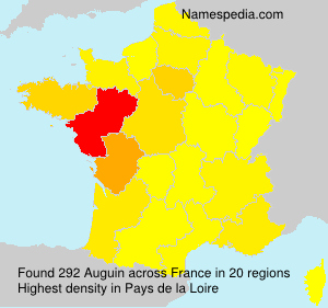 Surname Auguin in France Surname Auguin in France