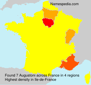 Surname Augustoni in France Surname Augustoni in France