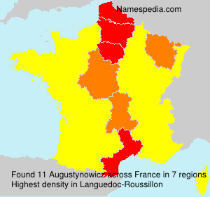 Surname Augustynowicz in France Surname Augustynowicz in France