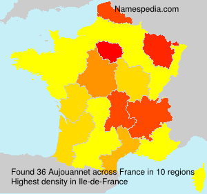 Surname Aujouannet in France Surname Aujouannet in France