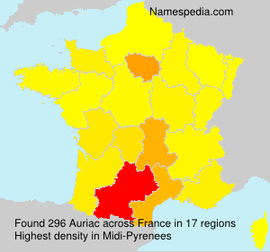 Surname Auriac in France Surname Auriac in France