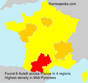 Surname Autelli in France