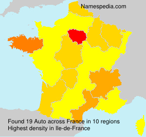 Surname Auto in France Surname Auto in France