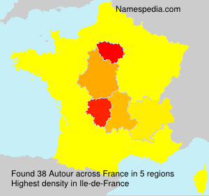 Surname Autour in France Surname Autour in France