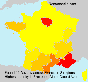 Surname Auzepy in France Surname Auzepy in France