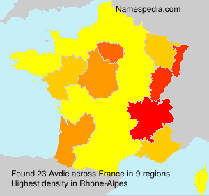 Surname Avdic in France Surname Avdic in France