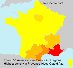 Surname Aversa in France Surname Aversa in France
