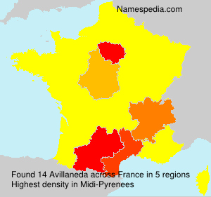 Surname Avillaneda in France Surname Avillaneda in France