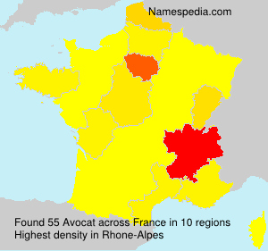 Surname Avocat in France Surname Avocat in France