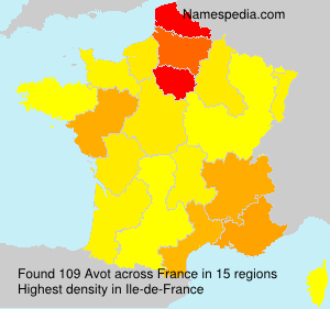 Surname Avot in France Surname Avot in France