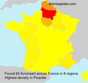 Surname Avronsart in France Surname Avronsart in France