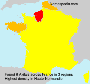 Surname Axilais in France Surname Axilais in France