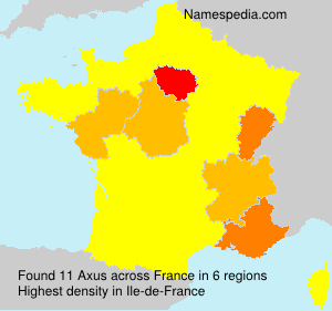 Surname Axus in France Surname Axus in France