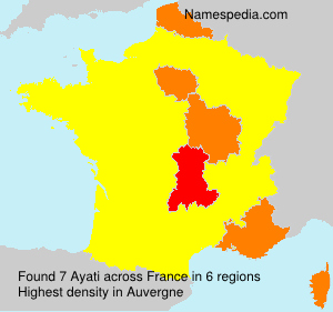 Surname Ayati in France Surname Ayati in France