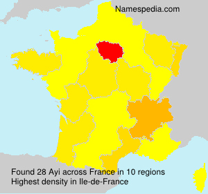Surname Ayi in France