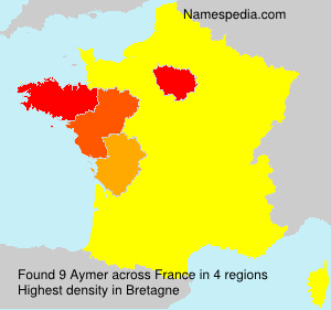 Surname Aymer in France Surname Aymer in France