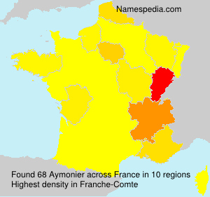 Surname Aymonier in France Surname Aymonier in France