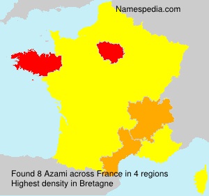 Surname Azami in France