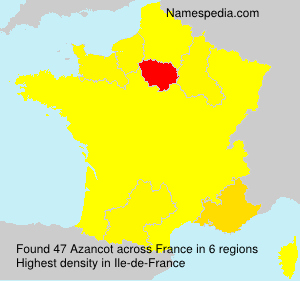 Surname Azancot in France