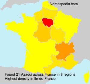 Surname Azaoui in France Surname Azaoui in France