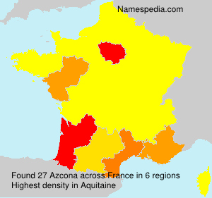 Surname Azcona in France Surname Azcona in France