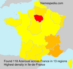 Surname Azeroual in France Surname Azeroual in France