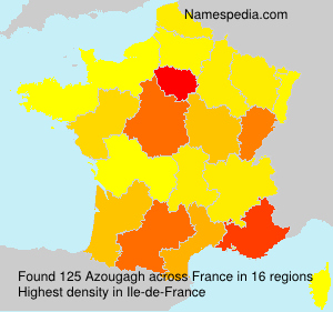 Surname Azougagh in France Surname Azougagh in France