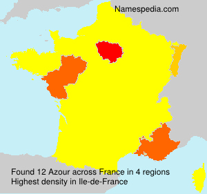Surname Azour in France Surname Azour in France