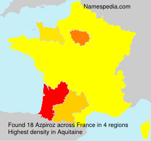 Surname Azpiroz in France Surname Azpiroz in France