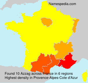 Surname Azzag in France Surname Azzag in France