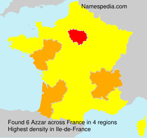 Surname Azzar in France Surname Azzar in France
