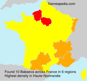 Surname Babaeva in France Surname Babaeva in France