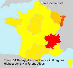 Surname Babayigit in France Surname Babayigit in France