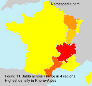 Surname Babbi in France