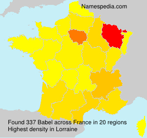 Surname Babel in France Surname Babel in France