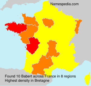 Surname Babert in France Surname Babert in France