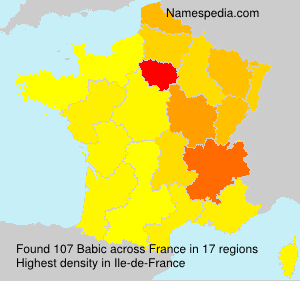Surname Babic in France Surname Babic in France