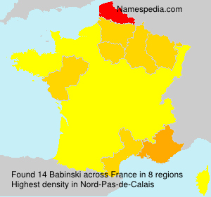 Surname Babinski in France Surname Babinski in France