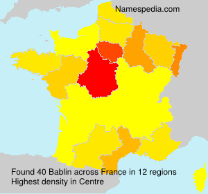 Surname Bablin in France Surname Bablin in France