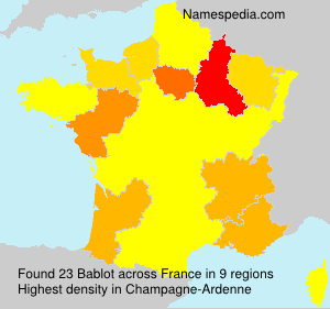 Surname Bablot in France Surname Bablot in France