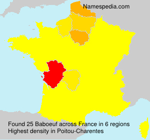 Surname Baboeuf in France Surname Baboeuf in France