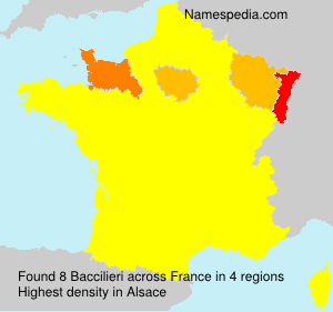 Surname Baccilieri in France Surname Baccilieri in France