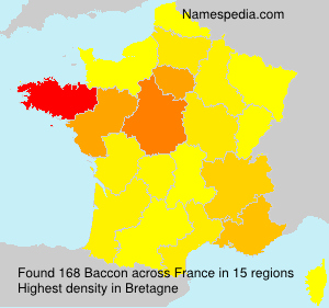 Familiennamen Baccon - France